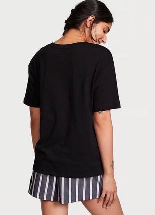 Бавовняний комплект футболка та шорти р.s victoria's secret cotton short tee-jama set2 фото