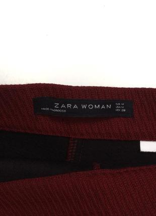 Юбка zara бордового цвета4 фото