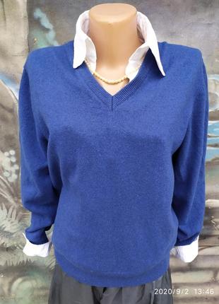 Свитер джемпер базовый 60%шерсть 40%кашемир