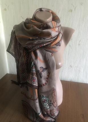 Хустка натуральний шовк платок шарф1 фото