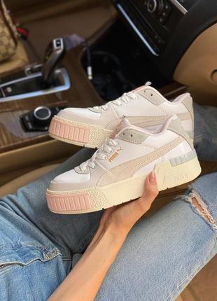 Кросівки puma cali sport mix beige9 фото