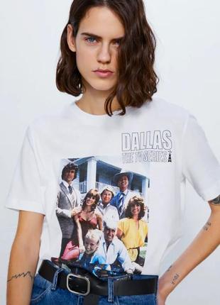 Футболка zara зара нова жіноча оригінал! dallas s-xs 36-34