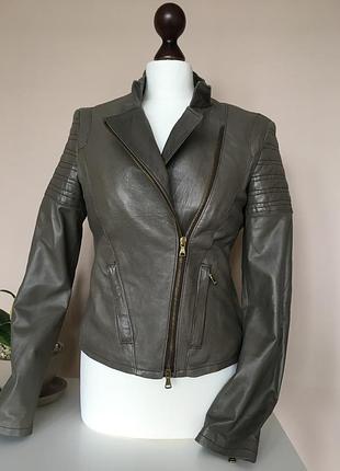 Брендовий шкіряна куртка авіатор leather jacket бренд guarapo italia