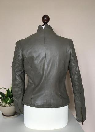 Брендовий шкіряна куртка авіатор leather jacket бренд guarapo italia4 фото