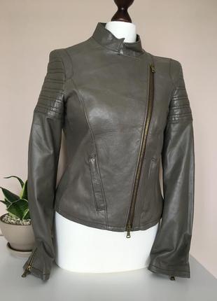 Брендовий шкіряна куртка авіатор leather jacket бренд guarapo italia3 фото