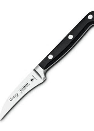 Кухонный нож tramontina century для чистки овощей 76 мм, загнутый black (24001/103) - топ продаж!