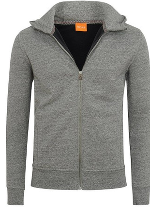 Кофта, худи, толстовка, олимпийка hugoboss ztadium brushed sweat hoody in grey1 фото