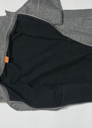 Кофта, худі, штани, олімпійка hugoboss ztadium brushed sweat hoody in grey7 фото