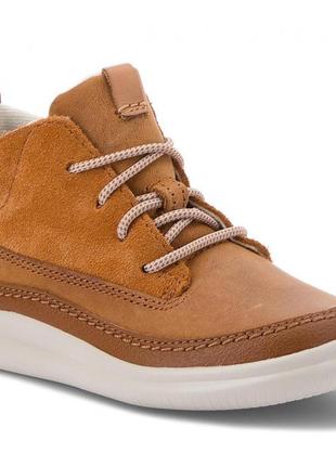 Шкіряні черевики clarks cloud air brown3 фото