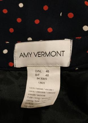 Красивая юбка в горошек из шелковистой вискозы amy vermont6 фото