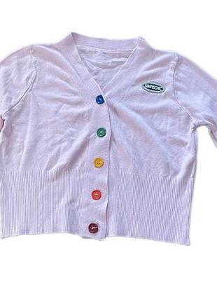 Розовая детская кофта для девочки ростом 152-158 (12-13 лет)