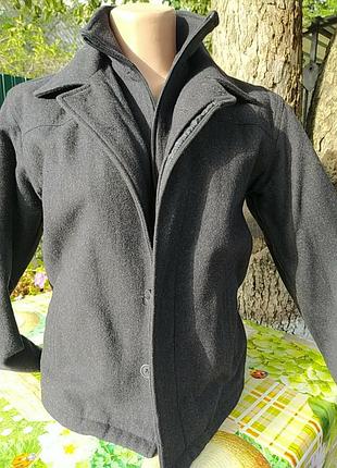 Чорне кашемірове пальто сіре на хлопчика