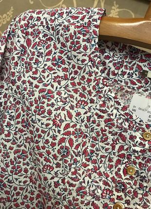Дуже гарна і стильна брендовий сорочка в квіточках..100% коттон.9 фото