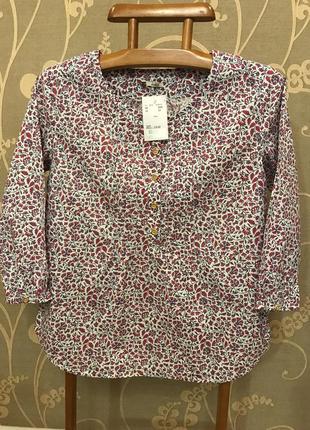 Дуже гарна і стильна брендовий сорочка в квіточках..100% коттон.2 фото