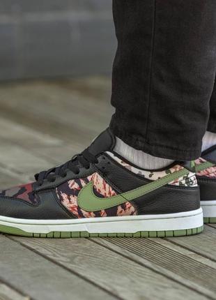 Кросівки nike sb dunk low black camo