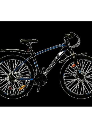 Cross велосипед cross tracker 29" 18" чорний-синій