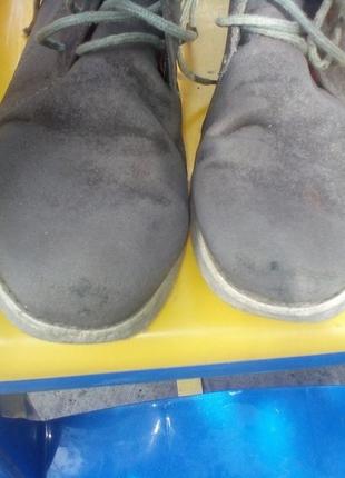 Серые туфли ботинки на шнурках3 фото