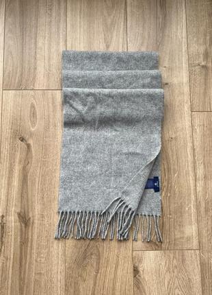 Теплий шарф gant wool grey scarf