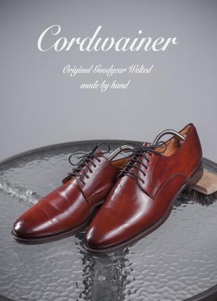 Дерби премиум класса cordwainer, испания 42,5-43 туфли мужские кожаные