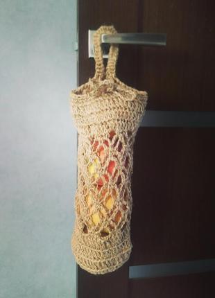 Эко корзина для кухни для овощей и фруктов, 20-30 см высота, handmade