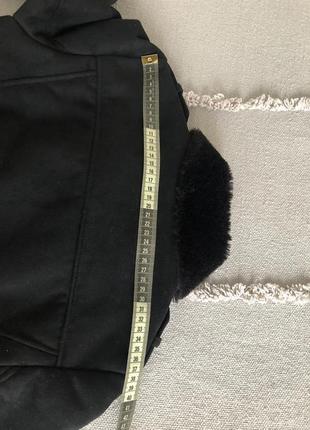 Zara trf collection курточка черного цвета авиатор из искусственной замши дубленка6 фото