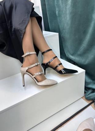 Жіночі ексклюзивні туфлі із натуральної шкіри нова колекція 20243 фото