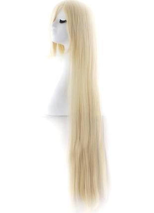 Парик блондинка, парик длинные волосы блонд, парик 100 см1 фото