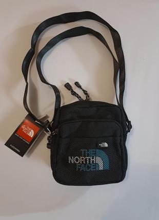 Сумка the north face мессенджер, барсетка (черная)