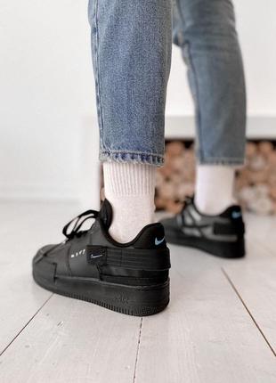 Кроссовки женские   nk af 1 type black6 фото