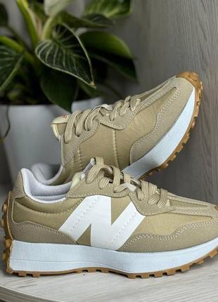 Кроссовки new balance женские 327 beige &lt;unk&gt; ню беленс &lt;unk&gt; топ продажи3 фото