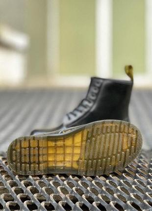 Черевики шкіряні dr. martens 1460 black, мартинсы чорні3 фото