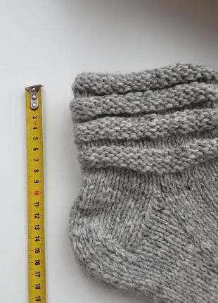 Носки шерсть ламы которая серые3 фото