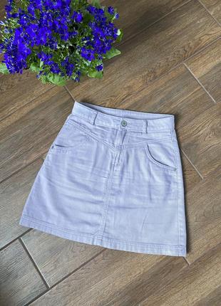 Anko светло-фиолетовая джинсовая юбка1 фото