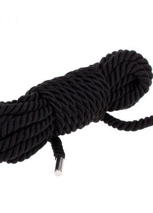 Мотузка для бондажу premium silky 5m, black