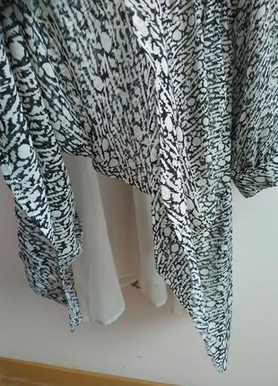 Сукня міді з абстрактним принтом9 фото