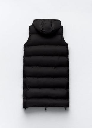 Двухсторонняя водо и ветронепроницаемая жилетка zara gilet with water and wind protection2 фото