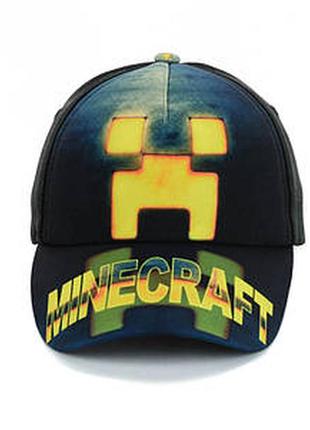 Детская демисезонная кепка с популярным принтом minecraft
