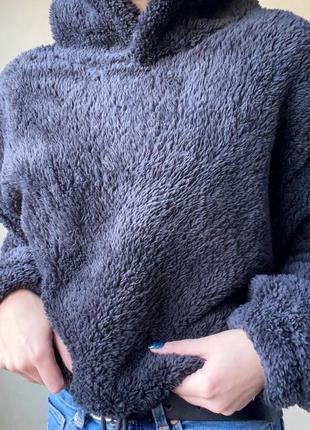 Пушистое худи h&m