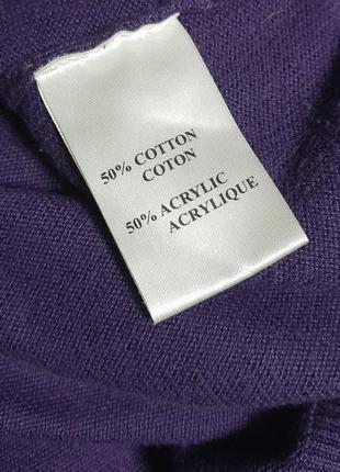 Фирменный пуловер фиолетового цвета смесь хлопка и акрила calvin klein golf, 💯 оригинал6 фото