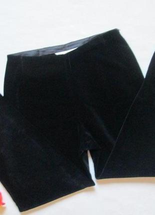 Шикарні трендові оксамитові велюрові штани висока посадка m&s st.michael.3 фото