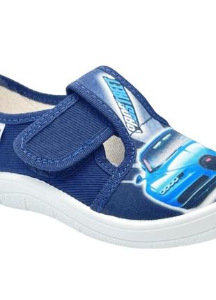 Тапочки на липучках для мальчиков waldi 360-12509/29 темно-синий 29 размер
