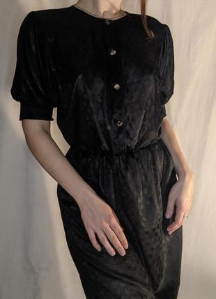 Медное платье с пуговицами халат полупрозрачная прозрачная туника сарафан винтаж ретро1 фото