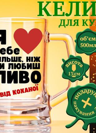 Пивний кухоль з надписом!