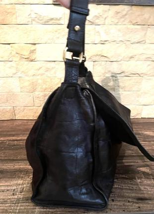 Стильная кожаная сумка kate koll , италия7 фото
