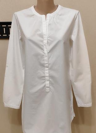 Біла натуральна подовжена сорочка marc o'polo
