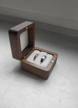 Коробка футляр для обручек кольца свадьбы сядьба