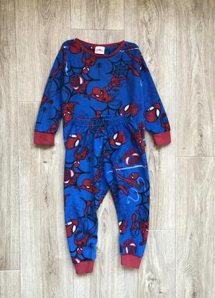 Пижама флисовая 1,5-2 года spider man