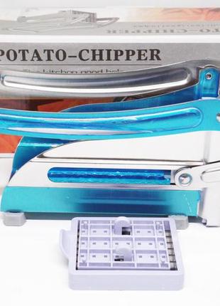 Стальная картофелерезка potato chipper / овощерезка ручная8 фото