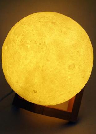 Настольный светильник 3d луна moon lamp (без аккумулятора)5 фото