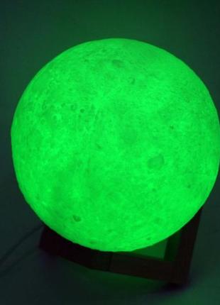 Настольный светильник 3d луна moon lamp (без аккумулятора)9 фото